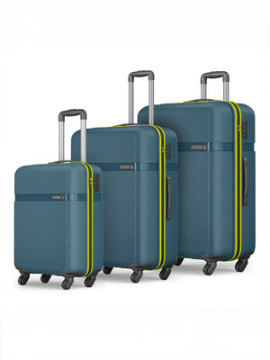 Safari Magnum Fury Set of 3 (Small 55cm | Medium 65cm | Large 75cm) 4W Cabin & Check-in Set 4 Wheels - 30 Inches