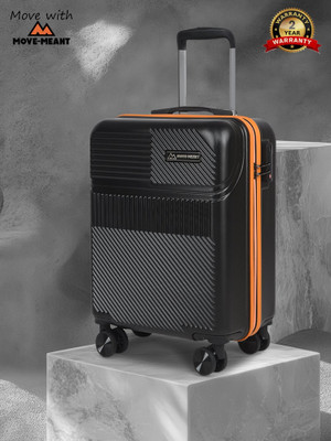 MOVE-MEANT VoyageWare Number Lock Poly Carbonate 360 Degree Wheels Travel Trolley Bag Cabin Suitcase 8 Wheels - 20 inch