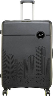 SKYBAGS Medium Check-in Suitcase (68 cm) 8 Wheels - STROLLY 67 360°BLACK - Black Check-in Suitcase 8 Wheels - 24 inch