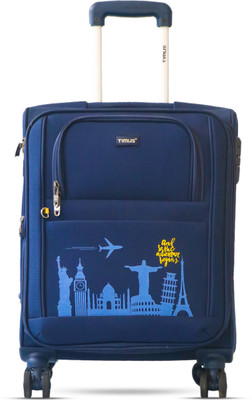 Timus Salsa Plus 58 cm with Spinner Wheels,Small Cabin Size Travel Luggage -TSA Lock Expandable  Cabin Suitcase 8 Wheels - 20 inch