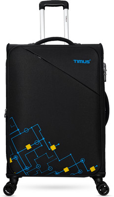 Timus Flash Plus Stylish Travel Luggage For Men and Women Expandable  Check-in Suitcase 8 Wheels - 24 inch