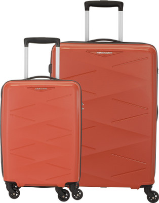 Kamiliant by American Tourister (Small 55 Cm | Medium 68 Cm)Combination Lock-Triprism Cabin & Check-in Set 4 Wheels - 26 inches