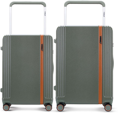 Timus Starlite Premium Wide Handle Polycarbonate Trolley Bag Combo 68,78cm | TSA Lock Check-in Suitcase 8 Wheels - 28 inch