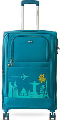 Timus Salsa Plus 68 cm with Spinner Wheels,Medium Cabin Size Travel Luggage -TSA Lock Expandable  Cabin Suitcase 8 Wheels - 24 inch