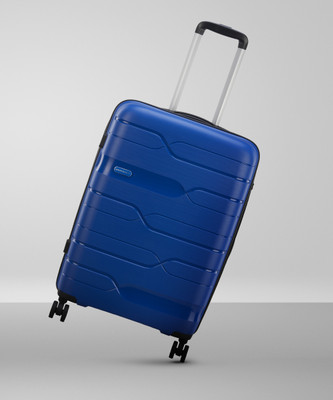 ARISTOCRAT WAVE STROLLY 360 MEDIUM BLUE Check-in Suitcase 8 Wheels - 25 Medium