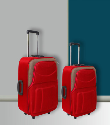 TheVC High Quality/Imported Luggage/Domestic Warranty/Polyester/Classy Look & Feel Cabin & Check-in Set 2 Wheels - 24 In