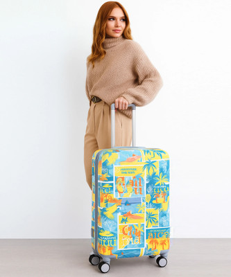 JOY GRYSEN Premium Trolley Bag Luggage with 360° Dual Spinner Wheels ABS & Polycarbonate Expandable  Check-in Suitcase 8 Wheels - 24 inch