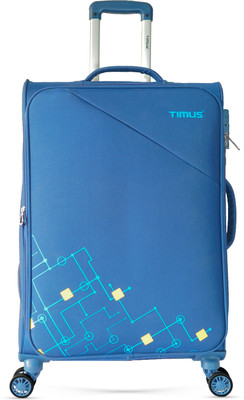 Timus Flash Plus Stylish Travel Luggage For Men and Women Expandable  Check-in Suitcase 8 Wheels - 24 inch