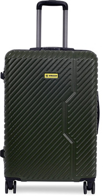 WROGN Vivid Light-Weight & Durable Polycarbonate Green Hard Luggage Cabin & Check-in Set 8 Wheels - 24 inch