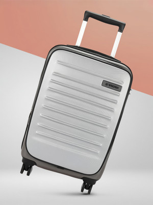 WROGN With Laptop Compartment- Kangaroo Cabin Suitcase 8 Wheels - 22 Inch