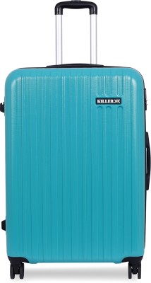 KILLER Classic Light-Weight & Durable Polycarbonate Green Hard Luggage Cabin & Check-in Set 8 Wheels - 24 Inch