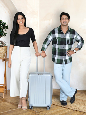 Red Tape 60L Hard Luggage Trolley Bag for Travel Check-in Suitcase 8 Wheels - 24 inch