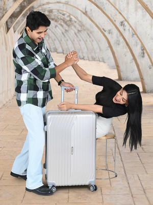 Red Tape 100L Hard Luggage Trolley Bag for Travel Check-in Suitcase 8 Wheels - 28 inch