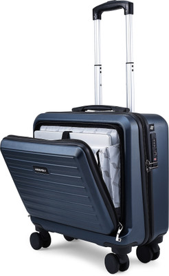 Assembly Premium Polycarbonate Overnighter Trolley Bag with Laptop Compartment & TSA Lock Cabin Suitcase 8 Wheels - 16 inch