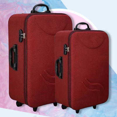 AKSHAT 65 CM & 55 CM Cabin & Check-in Luggage Set Cabin & Check-in Set 3 Wheels - 23 inch