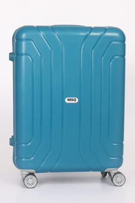 Msq Enterprises Textured Hard-Side Medium Check-in Suitcase 4 Wheels - 24 Inch