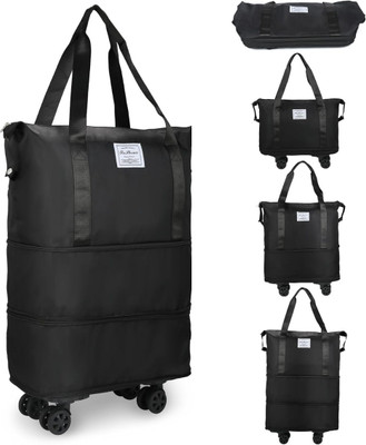 NexusHut Expandable Rolling Duffle Bag with Wheels & Handle ,Foldable Luggage Carry-On Expandable  Cabin & Check-in Set 4 Wheels - 26 inch
