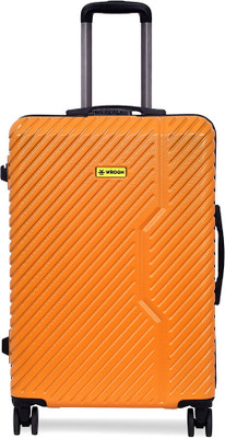 WROGN Vivid Light-Weight & Durable Polycarbonate Orange Hard Luggage Cabin & Check-in Set 8 Wheels - 24 inch