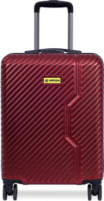 WROGN Vivid Light-Weight & Durable Polycarbonate D Red Hard Luggage Cabin & Check-in Set 8 Wheels - 20 inch