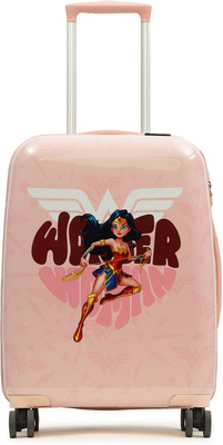 YAYAVAR Wonder Girl OFFICIAL MERCHANDISE KIDS TROLLEY (5 Years International Warranty) Check-in Suitcase 8 Wheels - 24 inch