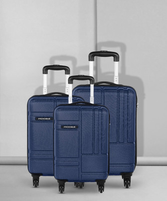 PROVOGUE Hard Body Set Of 3 Luggage 4 Wheels – Brick- Midnight Blue- Combo Set-3 (30″+26″+22″) – Blue For Rs. 4649 @ 61 %