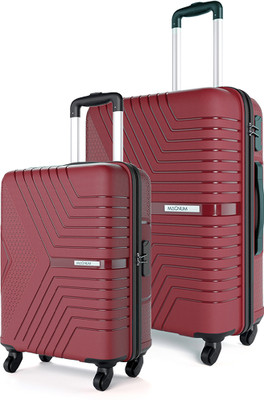 Safari Zeno Set of 2 (Small 55cm | Medium 65cm) 4W Cabin & Check-in Set 4 Wheels - 26 Inches