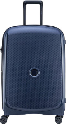 DELSEY Belmont Plus 76 Cm Polypropylene 4 Double Wheel Blue Expandable Hard Suitcase Expandable  Check-in Suitcase 4 Wheels - 31 inch