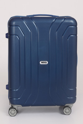 Msq Enterprises Textured Hard-Side Medium Check-in Suitcase 4 Wheels - 24 Inch