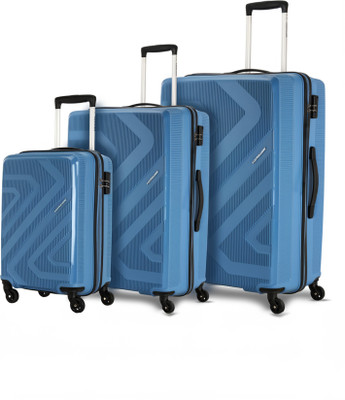 Kamiliant by American Tourister Combination Lock-Kiza(Small55Cm|Medium68Cm|Large79Cm) Cabin & Check-in Set 4 Wheels - 32 inch