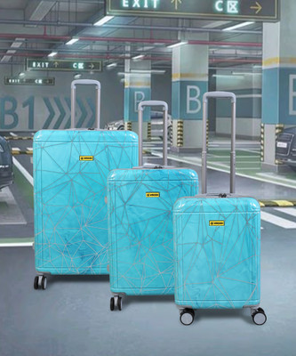 WROGN FLUX Set-3 (30Inch+26Inch+22Inch) Cabin & Check-in Set 8 Wheels - 28 Inch