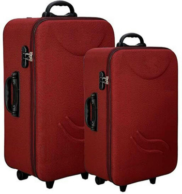 RKCOLLECTION Suitcase cabin bag set of 2 Expandable  Cabin & Check-in Set 3 Wheels - 24 inch