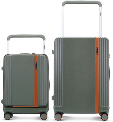 Timus Starlite Premium Wide Handle Polycarbonate Trolley Bag Combo 58,68cm | TSA Lock Cabin & Check-in Set 8 Wheels - 24 inch