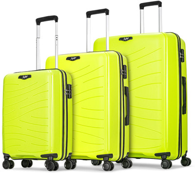 SKYBAGS Vertex of 3 (Small 56cm | Medium 67cm | Large 80cm) - Trolley Bag Cabin & Check-in Set 8 Wheels - 31 Inch