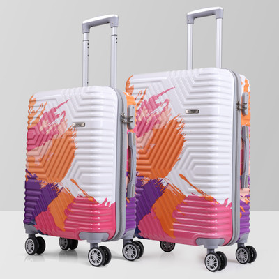 Kandel London Hard Sided ABS and PC 4 k Cabin & Check-in Set 8 Wheels - 26 inch