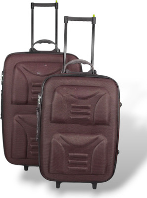 TravelSpy StarChocolateBrownX1 Combo 20 & 24 Inch Cabin & Check-in Set 4 Wheels - 24 inch