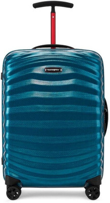 SAMSONITE Lite-Shock DSport Spinner 55 cms Petrol Blue/Red Hardsided Cabin Luggage Expandable  Cabin & Check-in Set 8 Wheels - 22 Inch