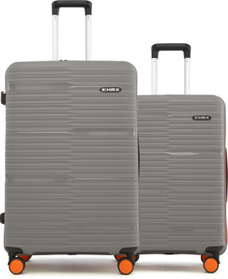 HRX by Hrithik Roshan Zanzibar 2 (Small 58cm | Medium 66cm) Cabin & Check-in Set 8 Wheels - 26 inch