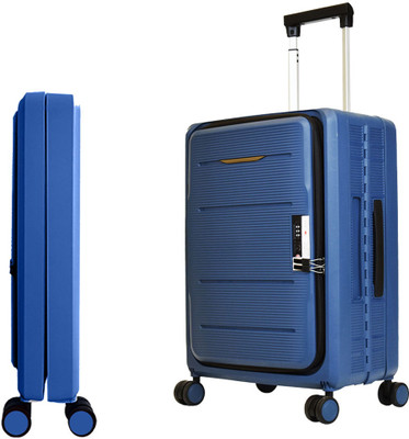 Usha Shriram 20 inch Collapsible Luggage Bag - Navy Blue Expandable  Cabin & Check-in Set 4 Wheels - 20 Inch