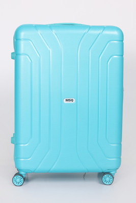 Msq Enterprises Textured Hard-Side Medium Check-in Suitcase 4 Wheels - 24 Inch