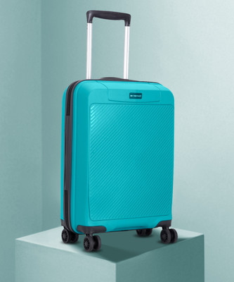 METRONAUT Hero 20 Teal Premium PP Hard Sided Polypropylene Small Size Luggage Trolley Bag Cabin Suitcase 8 Wheels 20 inch PaisaWapas