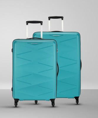 Kamiliant by American Tourister Triprism Set of 2 (Medium 67.5 cm | Large 78cm) Check-in Suitcase 4 Wheels - 31 Inch