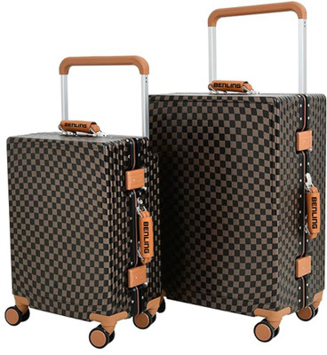 Benling Voyager Trolley Bags Set of 2 - Enhanced Capacity, TSA Lock & Universal Wheels Expandable  Cabin & Check-in Set 8 Wheels - 25 inch