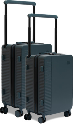 ICON Signature Setof 2 - Navy Blue Cabin & Check-in Set 8 Wheels - 24 Inch