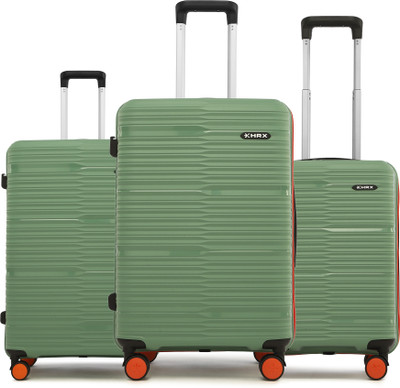 HRX by Hrithik Roshan Zanzibar 2 (Small 58cm | Medium 66cm) Cabin & Check-in Set 8 Wheels - 30 inch