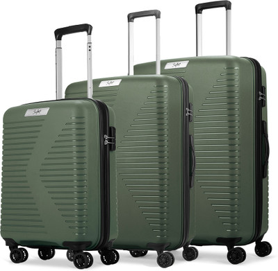 SKYBAGS Beat Pro 3P Set (Cabin+Medium+Large) - Trolley Bag Cabin & Check-in Set 8 Wheels - 31 Inch