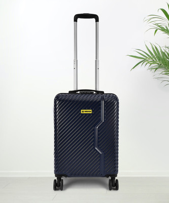 WROGN Vivid-Light-Weight & Durable Polycarbonate Blue Hard Luggage Check-in Suitcase 8 Wheels - 20 Inch