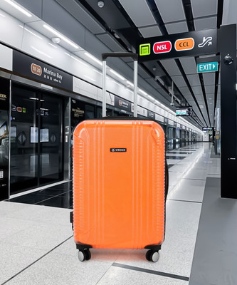 WROGN Clearcase Check-in Suitcase 8 Wheels - 26 Inch