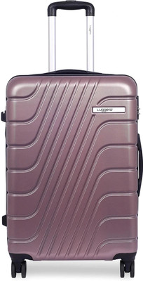 Luggero ETERNAL Light-Weight & Durable Polycarbonate ROSE GOLD Hard Luggage Cabin & Check-in Set 8 Wheels - 24 inch
