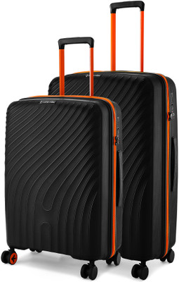 NASHER MILES Capri TSA Lock Hardside Polypropylene Luggage Set of 2 Trolley Bag for Travel Check-in Suitcase 8 Wheels - 28 inch