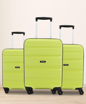AMERICAN TOURISTER AMT BRANDON SP Set of 3 (Small 55cm|Medium 66cm| Large 75cm) LM.GREEN Cabin & Check-in Set 4 Wheels - 30 inch